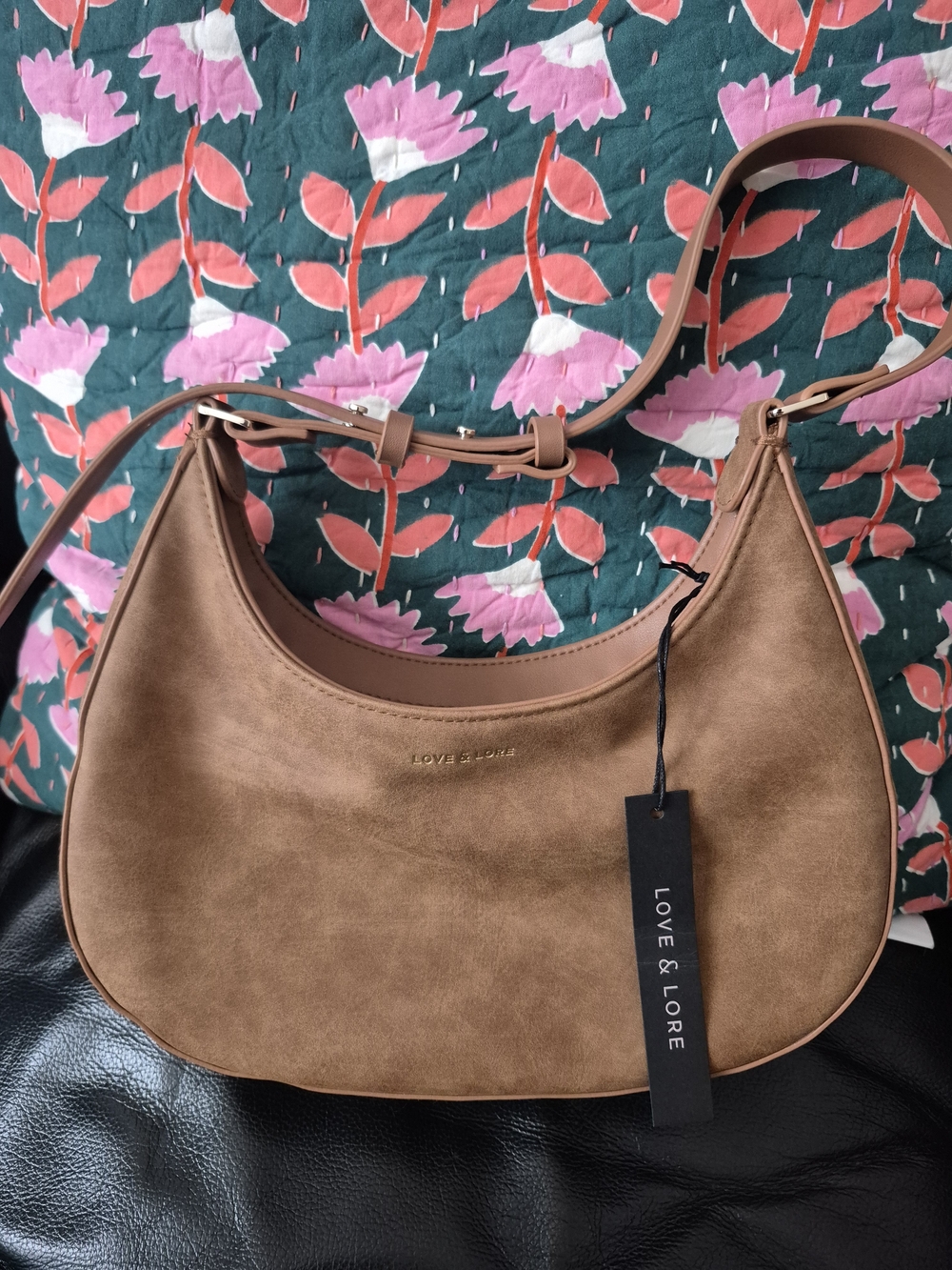 NWT Love and Lore Tan Hobo Shoulder Bag
